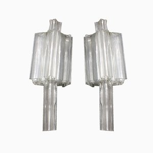 Italian Wall Sconces from Venini, 1960s, Set of 2-EH-807410