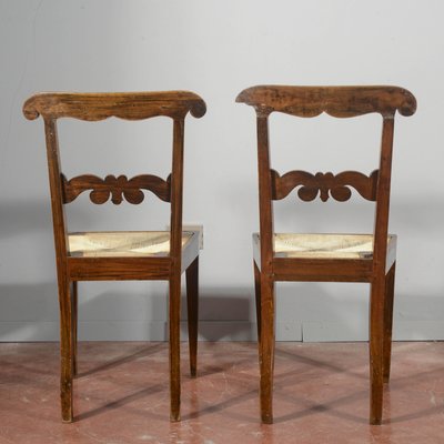 Italian Walnut Chairs, Set of 2-RAQ-2026382