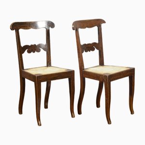 Italian Walnut Chairs, Set of 2-RAQ-2026382