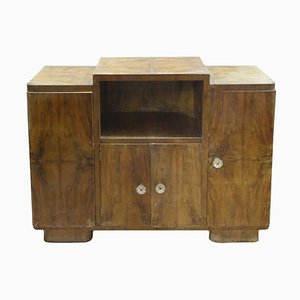 Italian Walnut Credenza, 1940s-RAQ-445018