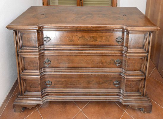 Italian Walnut Dresser with Drawer, 1980s-RAQ-897144