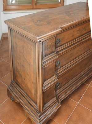 Italian Walnut Dresser with Drawer, 1980s-RAQ-897144