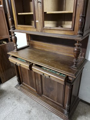 Italian Walnut Solid Two-Body Cupboard, 1800s-RAQ-1231492