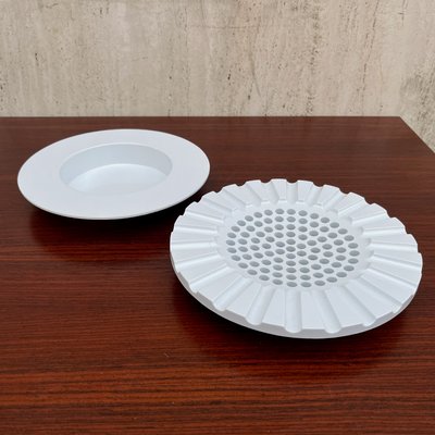 Italian White Ashtray by Anna Castelli Ferrieri for Kartell, 1979-BVG-1270834