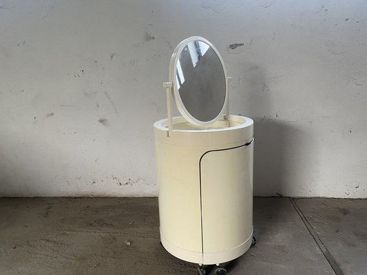 Italian White Dressing Table and Chair from Studio Kastilia, 1970s, Set of 2-PYR-1716547