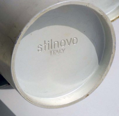 Italian White Metal Wall Lamp from Stilnovo, 1960s-KGD-1774056