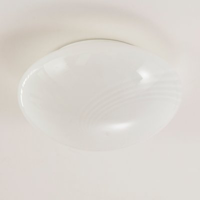 Italian White Murano Crystal Ceiling Light from Leucos, 1980s-MPO-1259552