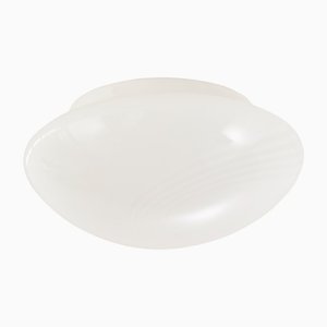 Italian White Murano Crystal Ceiling Light from Leucos, 1980s-MPO-1259552