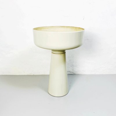 Italian White Porcelain Floor Planter by Angelo Mangiarotti for Brambilla, 1965-GDD-1155488