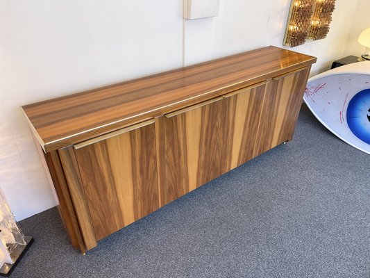 Italian Wood and Brass Sideboard, 1980s-FUE-1451211