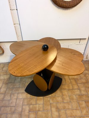 Italian Wood Flower Modular Table, 1980s-FUE-1093834