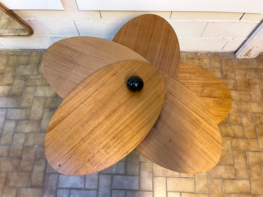 Italian Wood Flower Modular Table, 1980s-FUE-1093834