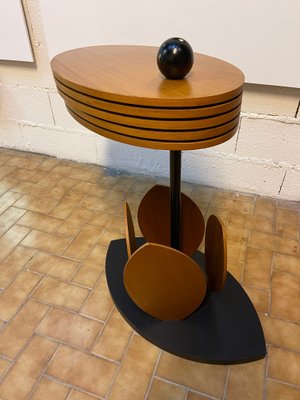 Italian Wood Flower Modular Table, 1980s-FUE-1093834