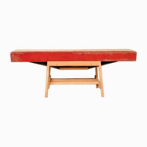 Italian Wooden and Rope Table, 1970s-AIU-1789367