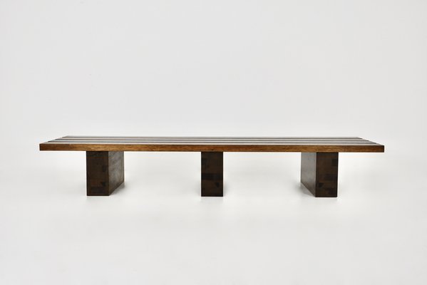 Italian Wooden Bench, 1950s-HFM-1728812