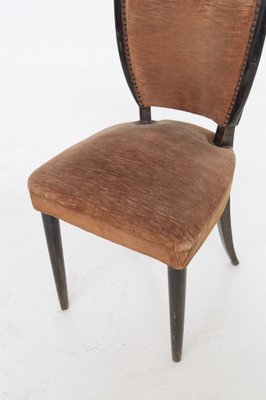 Italian Wooden Chairs with Studs by Melchiorre Bega, 1950s, Set of 6-RCE-1420623