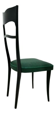 Italian Wooden Dining Chairs, 1960s, Set of 4-FIP-809934