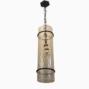 Italian Wrought Iron Murano Lamp Light Pendant-JJC-1081496