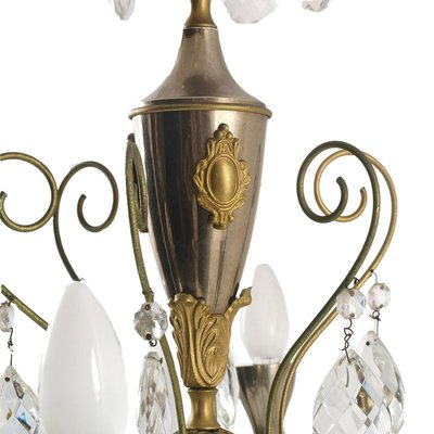 ItalianSilver and Gold Ceiling Lamp, 1920s-NJV-852991