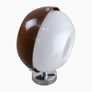 ItalianSpace Age Brown Acrylic Glass Wall Lamp, 1970s-HGJ-1724144