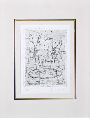 Ivan Mosca, Abstract Composition, 1949, Etching On Paper-ZCI-832257