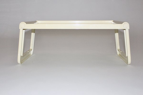 Ivory-Colored Plasti Foldable Breakfast Table from Guzzini, 1970s-NB-748640