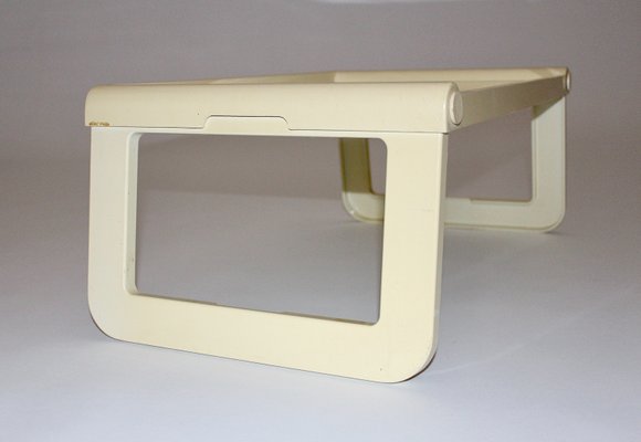 Ivory-Colored Plasti Foldable Breakfast Table from Guzzini, 1970s-NB-748640