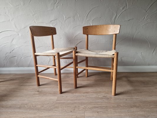 J 39 Shaker Chairs by Børge Mogensen for FDB Møbler, 1947, Set of 4-CTM-2041720