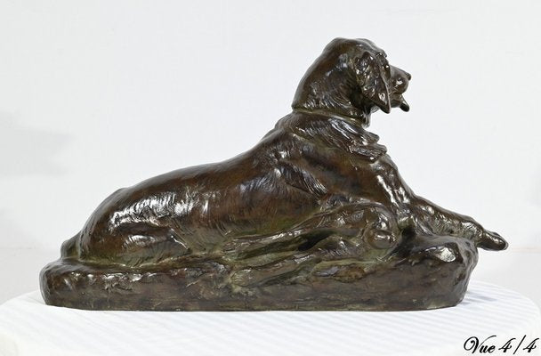 J-E. Masson, The Dog with a Hare, Early 1900s, Bronze-RVK-1724912