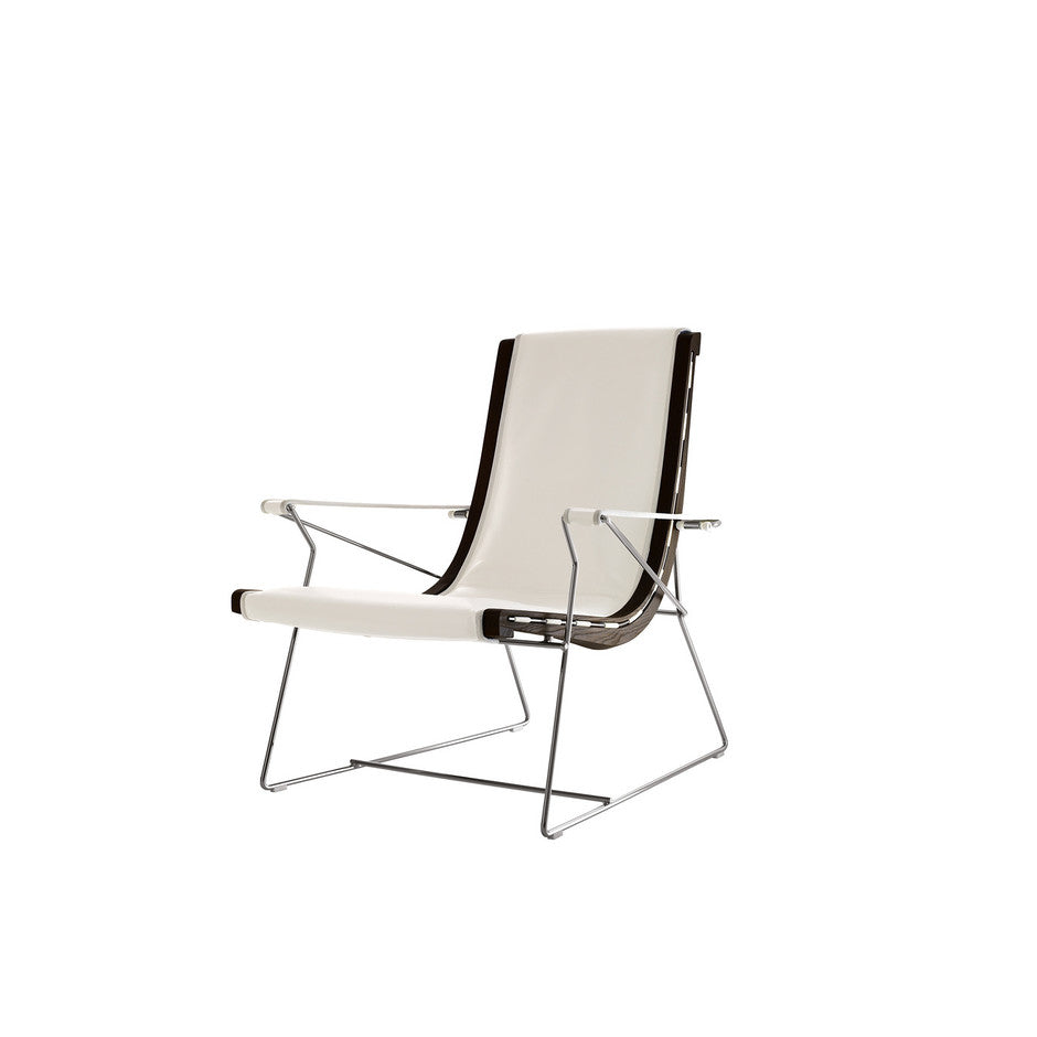 J.J. Lounge Chairs with medium backrest (Upholstery Material - Leather Kasia) by B&B Italia