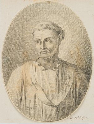 J.Lips, Representation of a Religious Figure, 1790, Pencil-OJR-1273259