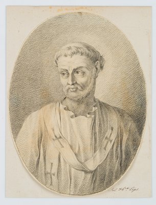 J.Lips, Representation of a Religious Figure, 1790, Pencil-OJR-1273259