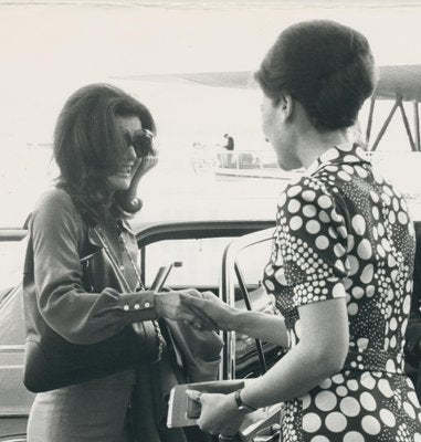 Jackie Kennedy at the Airport in Paris, France, 1970s, Photograph-DYV-1732375