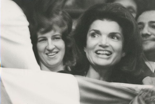 Jackie Kennedy Onassis, Madison Square Garden, 1970s, Black and White Photograph-DYV-1278293