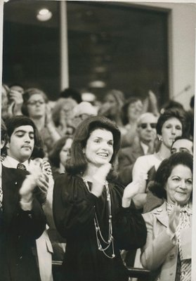 Jackie Kennedy Onassis, Madison Square Garden, 1970s, Black and White Photograph-DYV-1278290