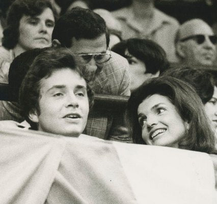 Jackie Kennedy Onassis, Madison Square Garden, 1970s, Black and White Photograph-DYV-1278299