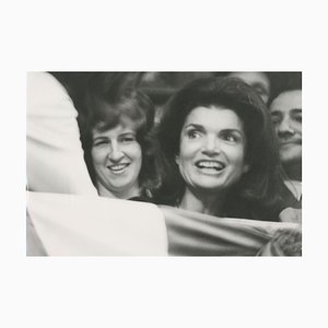 Jackie Kennedy Onassis, Madison Square Garden, 1970s, Black and White Photograph-DYV-1278293