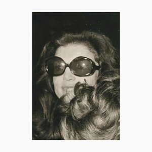 Jackie Kennedy with Sunglasses, 1970s, Black and White Photograph-DYV-1278291