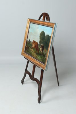 Jacquelart, Grazing Cows, 1890s, Oil on Canvas, Framed-ZLE-1450163