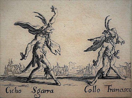 Jacques Callot, Cicho Sgarra: Collo Francisco, 1622, Original Etching-NRC-1388843