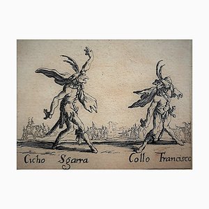 Jacques Callot, Cicho Sgarra: Collo Francisco, 1622, Original Etching-NRC-1388843