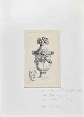 Jacques François Saly, Suite de Vases, Original Etching, 1750s-ZCI-1229893