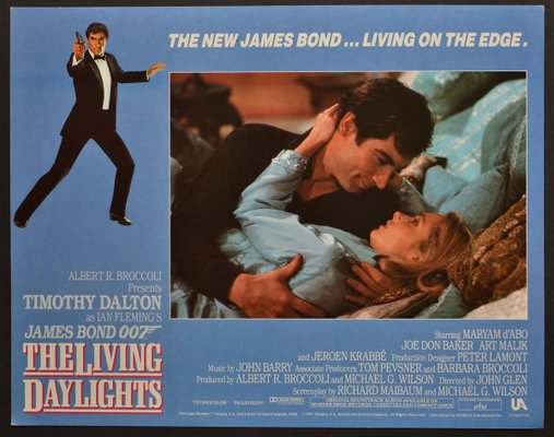 James Bond 007 the Living Daylights Original Lobby Card, UK, 1987-DYV-701263