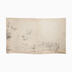 Jan Peter Verdussen - Landscape - Pencil On Paper - 18th-Century-ZCI-860410