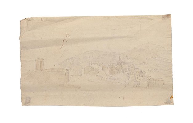 Jan Pieter Verdussen - Landscape - Original Pencil and Watercolor - 1750-ZCI-837022