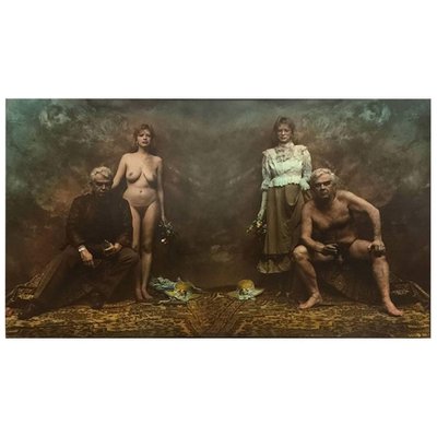 Jan Saudek, My Good Friend and His Fiancee, Late 20th Century, Original Photograph-UCH-1224966