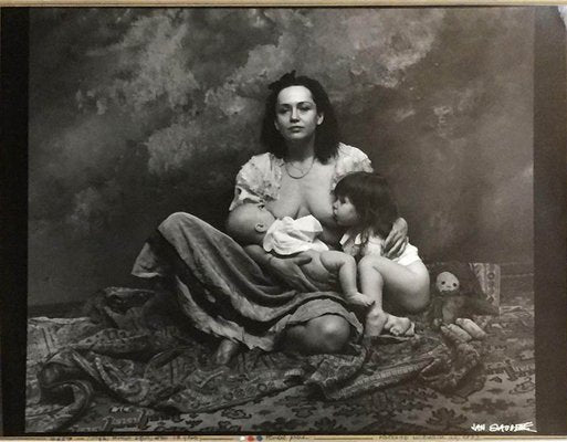 Jan Saudek, Olga, Mother Again, Late 20th Century, Original Gelatine Photographic Print-UCH-1224603