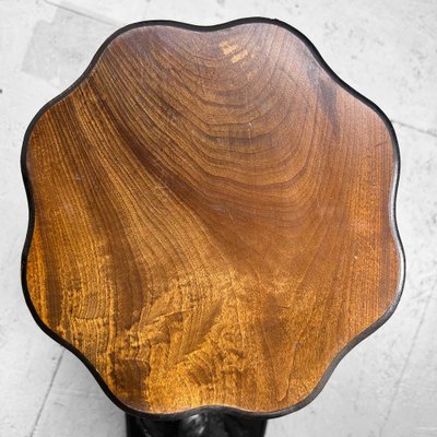 Japanese Burl Wood Plant Stand, 1920s-DWL-1702626