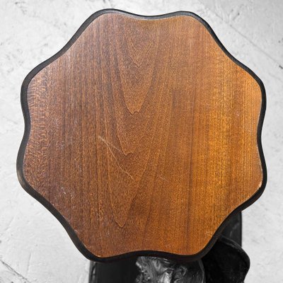 Japanese Burl Wood Plant Stand, 1920s-DWL-1702626