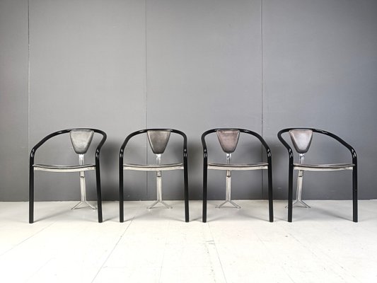 Japanese Dining Chairs by Toshiyuki Kita for Aidec Japan, 1980s, Set of 4-IRH-2028831